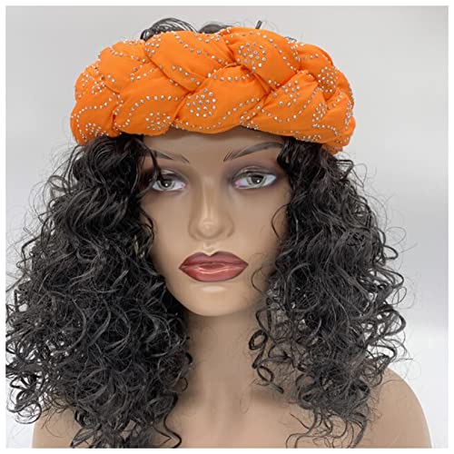 Stirnband Damen Mode Candy Color Braids Stirnbänder for Frauen Elastische Haarbänder Damen Turban Weibliche Headwear Zubehör Bandage Bandana Gesichtswaschstirnband (Size : 42) von DUnLap