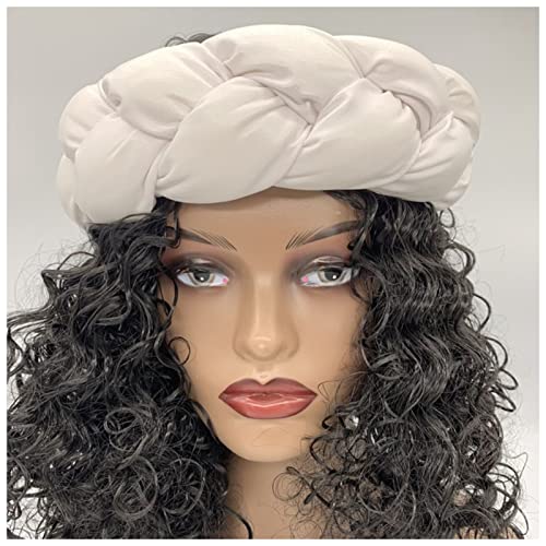 Stirnband Damen Mode Candy Color Braids Stirnbänder for Frauen Elastische Haarbänder Damen Turban Weibliche Headwear Zubehör Bandage Bandana Gesichtswaschstirnband (Size : D) von DUnLap