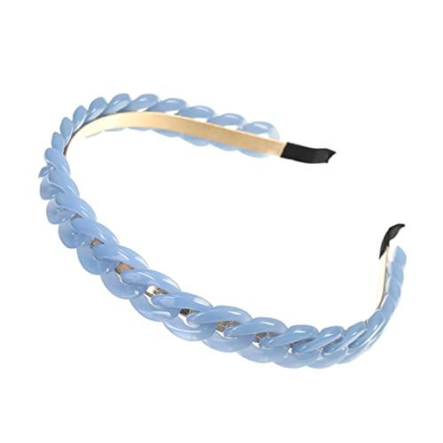 Stirnband Damen Mode Goldketten Hair Bands Reifen for Frauen Stirnband Haarband Mädchen Haarschmuck Elegante schicke Haarverzierung Gesichtswaschstirnband (Size : 9736-G) von DUnLap