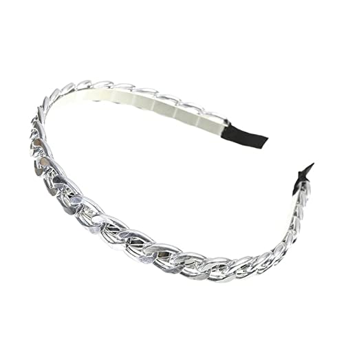 Stirnband Damen Mode Goldketten Hair Bands Reifen for Frauen Stirnband Haarband Mädchen Haarschmuck Elegante schicke Haarverzierung Gesichtswaschstirnband (Size : 9736-N-Width 1 cm) von DUnLap