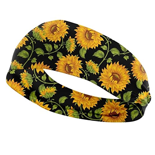 Stirnband Damen Sommer frauen haarbands gedruckt yoga sport sport waschen das Gesicht stirnband sonnenblume elastizität modische haare stirnbänder for frau Gesichtswaschstirnband (Size : TD02-5) von DUnLap