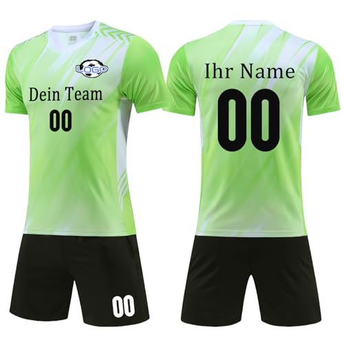 DVDKOLA Fussball Trikot Personalisiert Herren Damen mit Namen Team Nummer Logo Fußball Kostüm Kinder von DVDKOLA