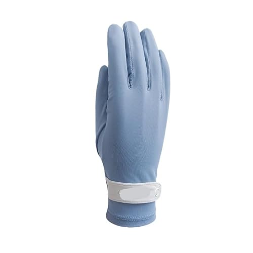 DVERFSWEV-GH UV-Schutzhandschuhe for Damen, for den Sommer, die Sonne, atmungsaktiv, for Autofahren, leichtes Reisedesign(Sky Blue) von DVERFSWEV-GH