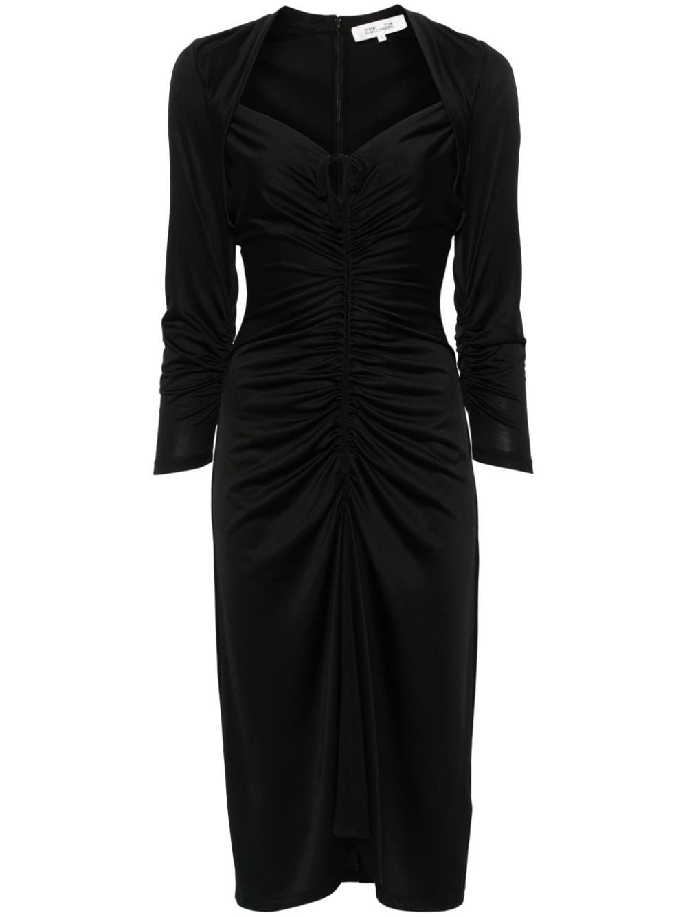 DVF Diane von Furstenberg Aurelie Midikleid - Schwarz von DVF Diane von Furstenberg