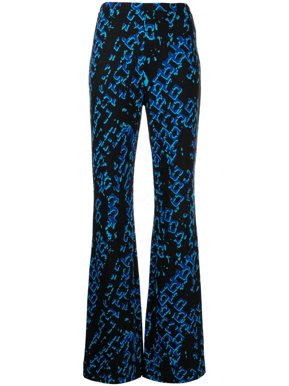 DVF Diane von Furstenberg Ausgestellte Brooklyn Hose mit grafischem Print - Blau von DVF Diane von Furstenberg