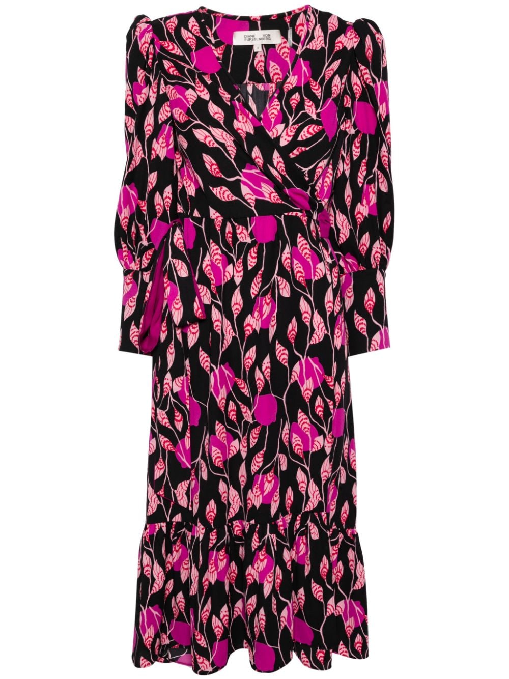 DVF Diane von Furstenberg Blade Wickelkleid mit Blumen-Print - Rosa von DVF Diane von Furstenberg