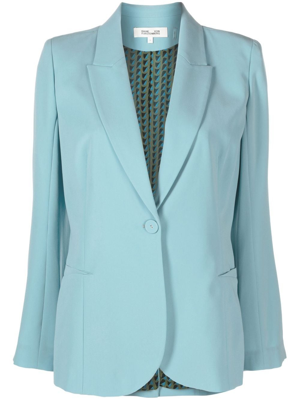 DVF Diane von Furstenberg Einreihiger Blazer - Blau von DVF Diane von Furstenberg