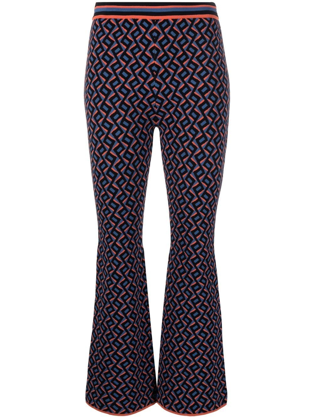 DVF Diane von Furstenberg Jacquard-Hose mit Muster - Blau von DVF Diane von Furstenberg