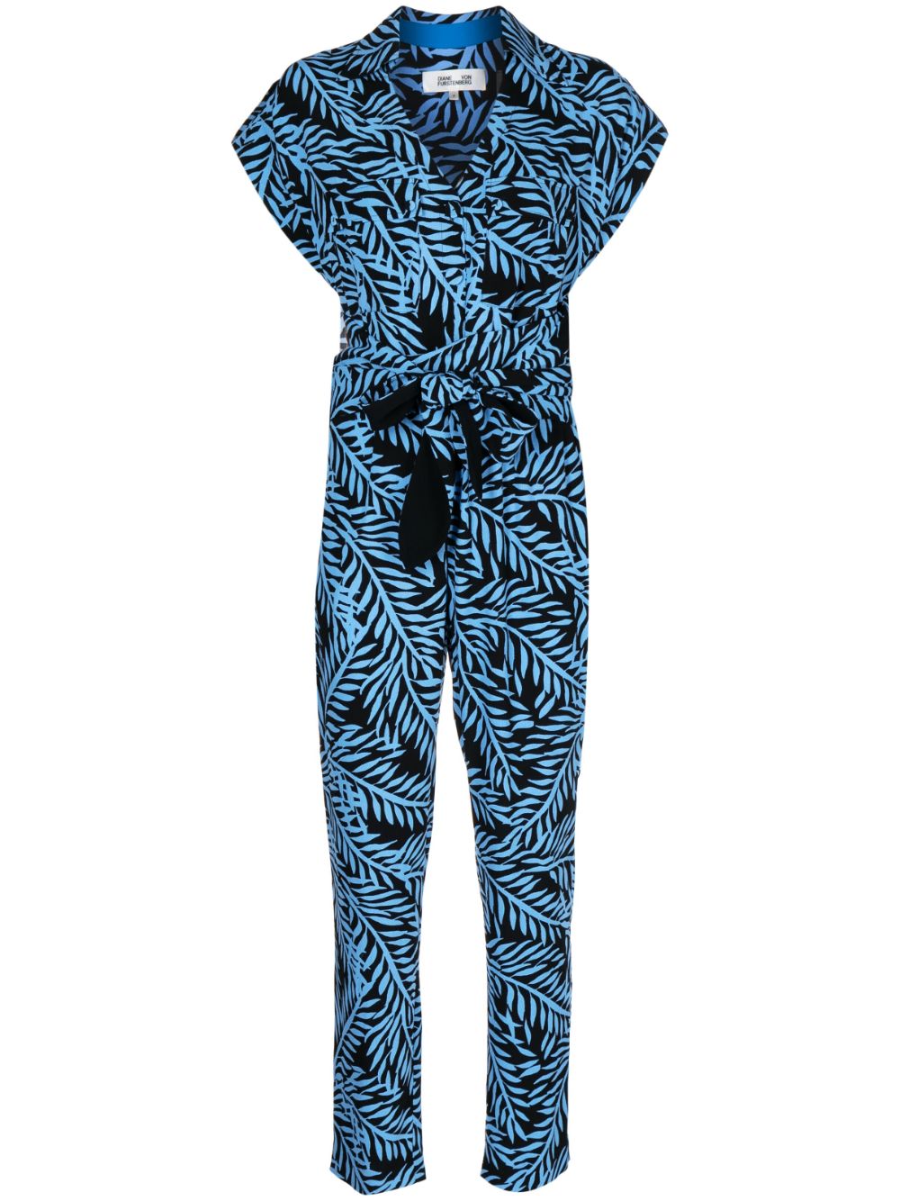 DVF Diane von Furstenberg Jumpsuit mit Print - Blau von DVF Diane von Furstenberg