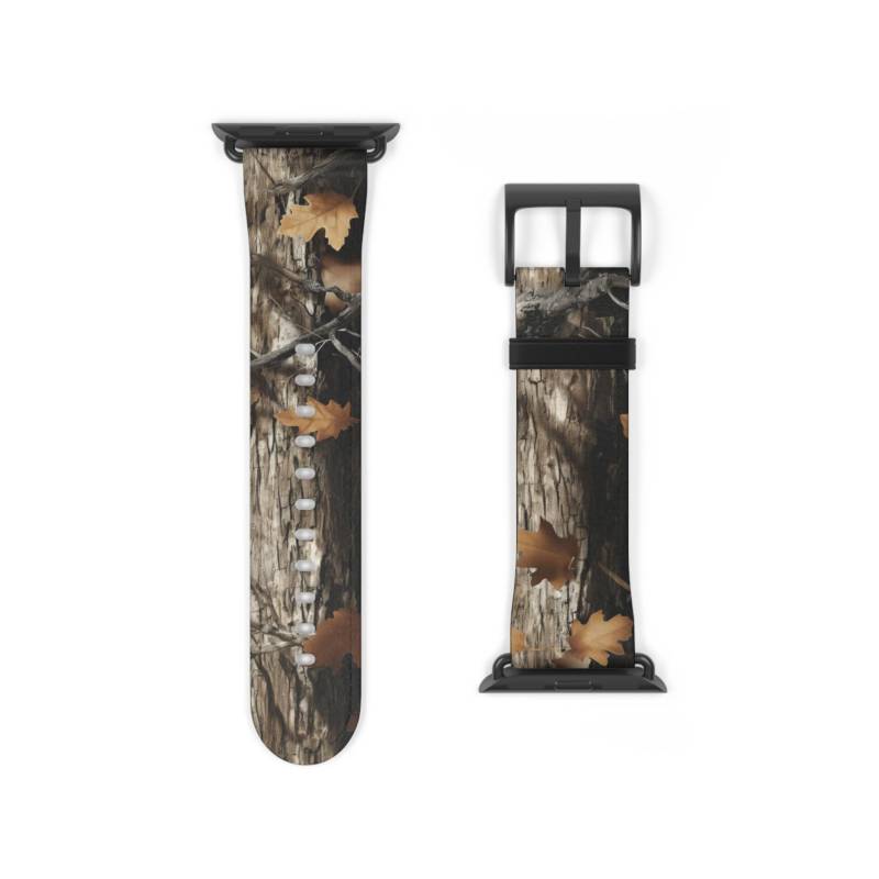Echtbaum Camo Muster Apfel Uhrenarmband Vegan Kunstleder Jagd Jäger Outdoor Geschenkidee Camouflage Echtbaum Camo Muster Apfel Uhrenarmband Vegan Kunstleder Jagd Jäger Outdoor Geschenkidee Camouflage von DVISTees