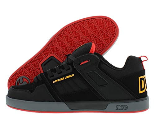 DVS Comane 2.0+ Herrenschuh, Schwarz-gelbes feuriges Nubukleder, 43 EU von DVS