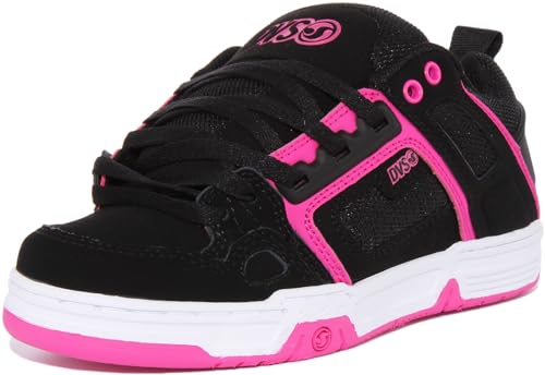 DVS Damen Comanche Skate Shoe, Schwarz, Rosa, Weiß, 38.5 EU von DVS