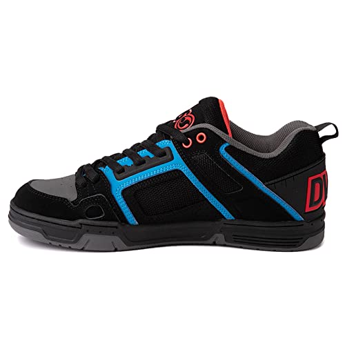 DVS Herren Comanche Skate-Schuh, Schwarz, Blau, Rot, Nubuk, 44 EU von DVS