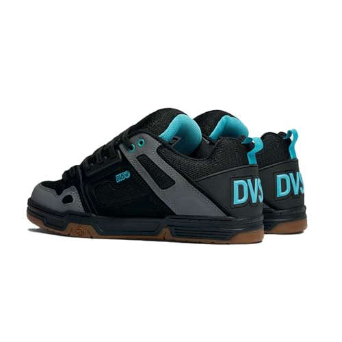 DVS Men's Comanche Black Turquoise Gum Low Top Sneaker Shoes 10.5 von DVS