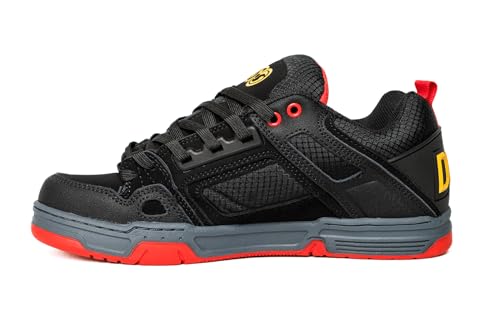 DVS Herren Comanche Sneaker, Black Yellow Fiery Red Nubuk, 44 EU von DVS