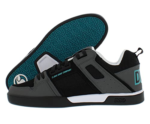 DVS Men's Comanche 2.0 Low Top Sneaker Shoes Blackj Charcoal Turquoise Nubuck 9 von DVS