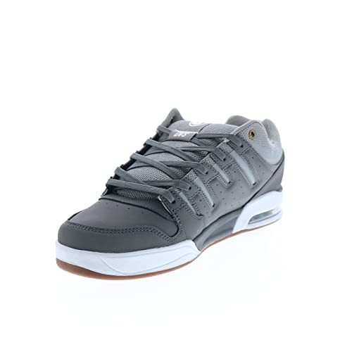 DVS Men's Tycho Charcoal Gray White Nubuck Low Top Sneaker Shoes 11.5 von DVS