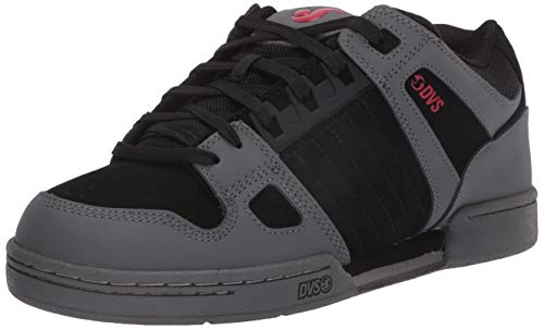 Dvs Footwear Mens Herren Celsius Skate-Schuh, Schwarz, Anthrazit, Rot, Nubuk, 42 EU von DVS