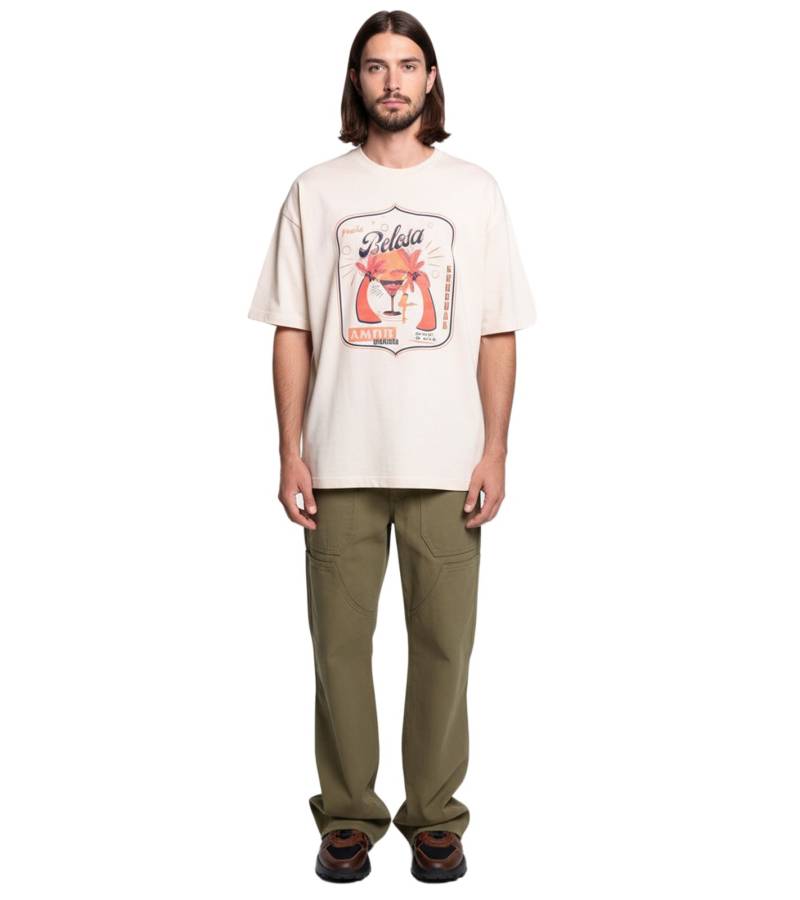 DWD Studioz Ipanema Herren Loose Fit Cargo-Hose Baumwoll-Hose Denim-Hose Oliv-Grün von DWD! Studioz