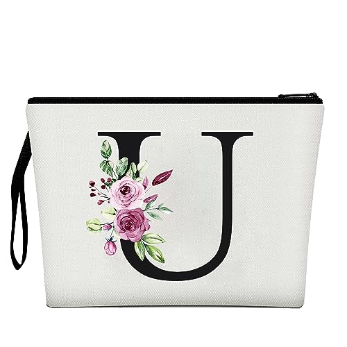 Make-up-Tasche für Frauen, Make-up-Tasche mit 26 Buchstaben von A-Z, personalisierte Kosmetiktasche, Geburtstagsgeschenke für Frauen, Mütter, Geschenke für die Beste Freundin von DWDC