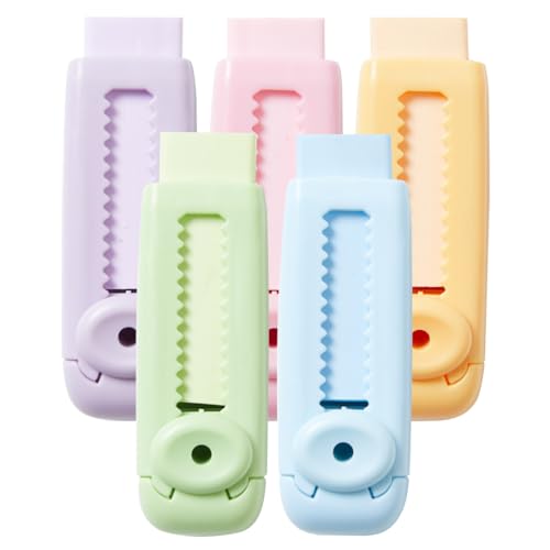 DWFEYOI 4Pcs Radiergummi Kinder Set-Weiche Eraser Für Bleistifte-Duftende Radiergummi Mit Schiebemechanismus-Schulbedarf Für 1. Klasse Klassenzimmer Must Haves,radiergummi kinder von DWFEYOI