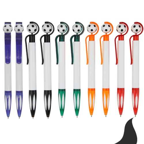 DWFEYOI Ergonomische Kugelschreiber 10 Stück,14cm einziehbare Kugelschreiber mit schwarzer Tinte feine Spitze Schreibstifte Kugelschreiber Schreibwaren Geschenk für Büro, Schule Zubehör von DWFEYOI