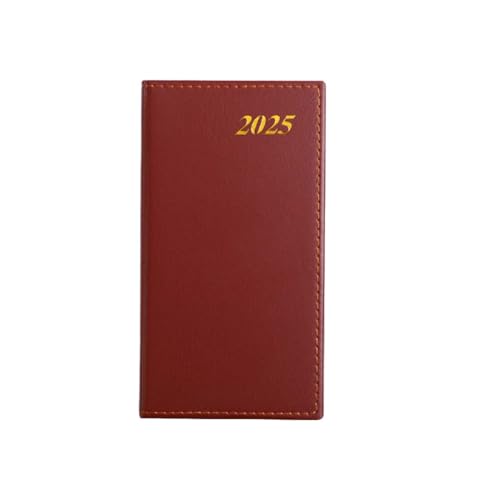 DWFEYOI Kalender 2025 Buchkalender A6 1 Woche 2 Seiten | Terminplaner 2025 Wochenplaner mit 70 g/m² Papier & Monats-Register | Planer & Terminkalender mit PU-Leder Hardcover - Schwarz von DWFEYOI