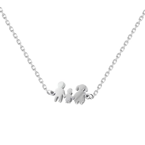 DWFEYOI Kette Damen,mit Anhänger Damen Personalisierte Kette Hypoallergene Vergoldete Kette Modeschmuck Infinity Geburtstagsgeschenk Für Frauen Mädchen Mama Freundin Schwester Oma von DWFEYOI