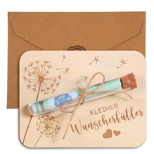 DWFEYOI Lustige Geldgeschenk Geburtstag mit Umschlägen,Wunscherfüller Geldgeschenk aus Holz,Pusteblume Geldgeschenke Verpackung, Geld Geschenke für Geburtstag Hochzeit Jugendweihe Reisen von DWFEYOI