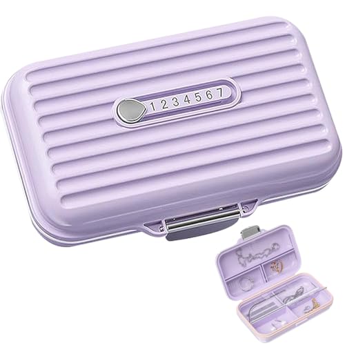 DWFEYOI Pillendose für Unterwegs Tablettenbox 7 tage für unterwegs（Purple）Reise Pillenbox，Pill Organizer Travel Für Reise und Tägliches Gebrauch usw,pillenbox von DWFEYOI