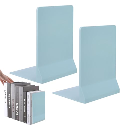 Faltbar Buchstütze, 1 Paar Buchstützen Bücherhalter für Regal Bookends Book Holder CD Kinder Buch Halterung Regal Bookends Buchstopper L- Form Bücher Halter für Regal von DWFEYOI