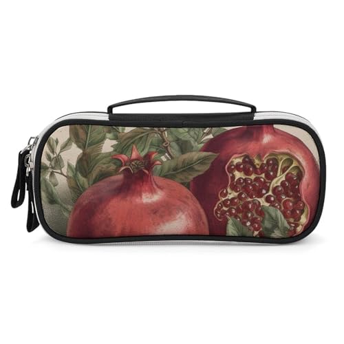 DWTJKMS Beeren von Granatapfel Leder Make-up-Tasche, tragbar, klein, Kosmetik-Organizer, wasserdicht, Kulturbeutel, Pinsel, Bleistifte und Reise-Make-up-Zubehör DWTJKMS Beeren von Granatapfel Leder Make-up-Tasche, tragbar, klein, Kosmetik-Organizer, wasserdicht, Kulturbeutel, Pinsel, Bleistifte und Reise-Make-up-Zubehör von DWTJKMS