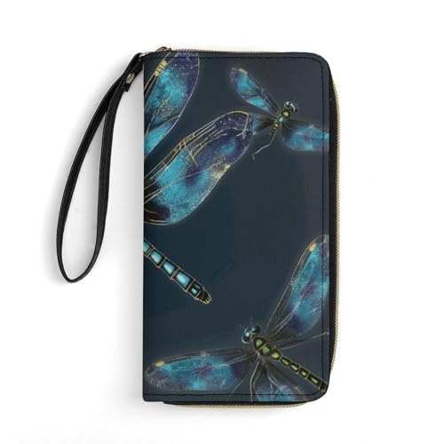 DWTJKMS Dragonfly Lange Geldbörse, schmal, PU-Leder, für Herren und Damen, minimalistische Geldbörse mit Kartenfächern, weiß, 19,7 x 10,5 cm, weiß, 19.7x10.5cm DWTJKMS Dragonfly Lange Geldbörse, schmal, PU-Leder, für Herren und Damen, minimalistische Geldbörse mit Kartenfächern, weiß, 19,7 x 10,5 cm, weiß, 19.7x10.5cm von DWTJKMS