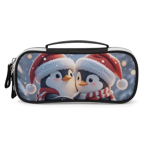 DWTJKMS Embracing Penguins Leder-Make-up-Tasche, tragbar, klein, Kosmetik-Organizer, wasserdicht, Kulturbeutel, Pinsel, Bleistifte und Reise-Make-up-Zubehör DWTJKMS Embracing Penguins Leder-Make-up-Tasche, tragbar, klein, Kosmetik-Organizer, wasserdicht, Kulturbeutel, Pinsel, Bleistifte und Reise-Make-up-Zubehör von DWTJKMS