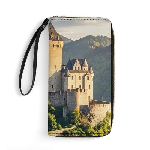 DWTJKMS Hohenschwangau Lange Brieftasche, schmal, PU-Leder, Geldbörsen für Männer und Frauen, minimalistische Geldbörse mit Kartenfächern, Weiß, 19,7 x 10,5 cm, weiß, 19.7x10.5cm DWTJKMS Hohenschwangau Lange Brieftasche, schmal, PU-Leder, Geldbörsen für Männer und Frauen, minimalistische Geldbörse mit Kartenfächern, Weiß, 19,7 x 10,5 cm, weiß, 19.7x10.5cm von DWTJKMS