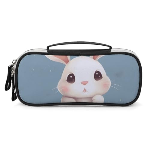 DWTJKMS Make-up-Tasche mit niedlichem Hasen-Motiv, tragbar, klein, Kosmetik-Organizer, wasserdicht, Kulturbeutel, Pinsel, Bleistifte und Reise-Make-up-Zubehör DWTJKMS Make-up-Tasche mit niedlichem Hasen-Motiv, tragbar, klein, Kosmetik-Organizer, wasserdicht, Kulturbeutel, Pinsel, Bleistifte und Reise-Make-up-Zubehör von DWTJKMS