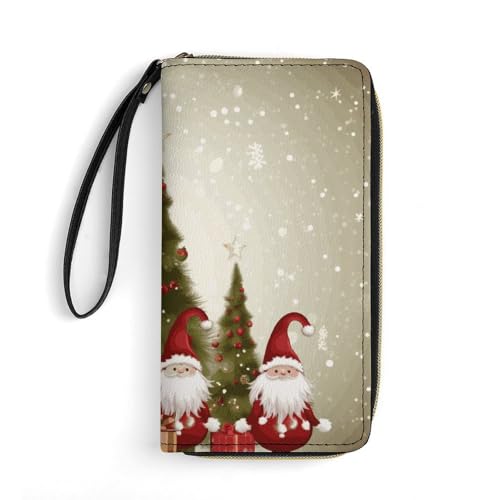 DWTJKMS Merry Christmas Lange Geldbörse, schmal, PU-Leder, für Männer und Frauen, minimalistische Geldbörse mit Kartenfächern, weiß, 19,7 x 10,5 cm, weiß, 19.7x10.5cm DWTJKMS Merry Christmas Lange Geldbörse, schmal, PU-Leder, für Männer und Frauen, minimalistische Geldbörse mit Kartenfächern, weiß, 19,7 x 10,5 cm, weiß, 19.7x10.5cm von DWTJKMS