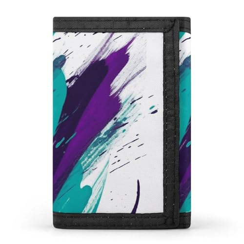 DWTJKMS Minimalistische Herren-Geldbörse, 90er-Jahre-Design, schmal, dreifach faltbar, modern, modisch, Diebstahlschutz, für Karten und Bargeld DWTJKMS Minimalistische Herren-Geldbörse, 90er-Jahre-Design, schmal, dreifach faltbar, modern, modisch, Diebstahlschutz, für Karten und Bargeld von DWTJKMS