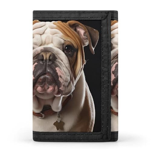 DWTJKMS Minimalistische Herren-Geldbörse, Motiv: Englische Bulldogge, schmal, dreifach gefaltet, modern, modisch, Anti-Diebstahl-Geldbörse, hält Karten und Bargeld DWTJKMS Minimalistische Herren-Geldbörse, Motiv: Englische Bulldogge, schmal, dreifach gefaltet, modern, modisch, Anti-Diebstahl-Geldbörse, hält Karten und Bargeld von DWTJKMS
