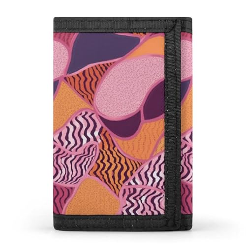 DWTJKMS Minimalistische Herren-Geldbörse, schmal, dreifach gefaltet, modern, modisch, Diebstahlschutz, für Karten und Bargeld, Rosa und Orange DWTJKMS Minimalistische Herren-Geldbörse, schmal, dreifach gefaltet, modern, modisch, Diebstahlschutz, für Karten und Bargeld, Rosa und Orange von DWTJKMS
