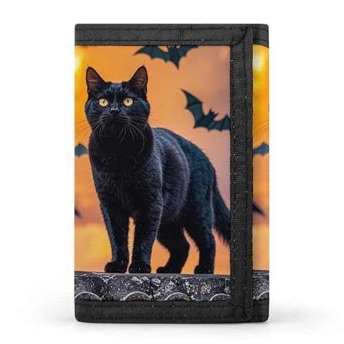 DWTJKMS The Black Cat Is Pacing On The Roof Wallet Minimalistische Herren Slim Trifold Wallets Modern Fashion Wallets Anti-Diebstahl-Geldbörse für Karten und Bargeld DWTJKMS The Black Cat Is Pacing On The Roof Wallet Minimalistische Herren Slim Trifold Wallets Modern Fashion Wallets Anti-Diebstahl-Geldbörse für Karten und Bargeld von DWTJKMS