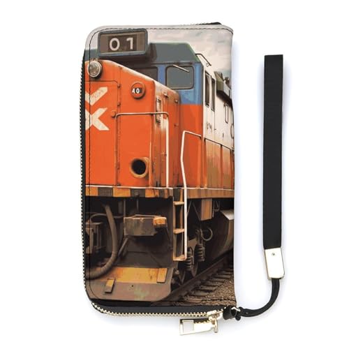 DWTJKMS Train Long Wallet Slim PU Leather Wallets for Men Women Minimalist Wallet with Card Slots, White, 20x10.5cm, weiß, 20x10.5cm DWTJKMS Train Long Wallet Slim PU Leather Wallets for Men Women Minimalist Wallet with Card Slots, White, 20x10.5cm, weiß, 20x10.5cm von DWTJKMS