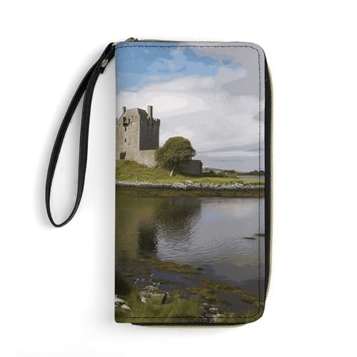DWTJKMS View of The Dunguaire Castle Long Wallet Slim PU Leather Wallets for Men Women Minimalist Wallet with Card Slots, White, 19.7x10.5cm, weiß, 19.7x10.5cm DWTJKMS View of The Dunguaire Castle Long Wallet Slim PU Leather Wallets for Men Women Minimalist Wallet with Card Slots, White, 19.7x10.5cm, weiß, 19.7x10.5cm von DWTJKMS