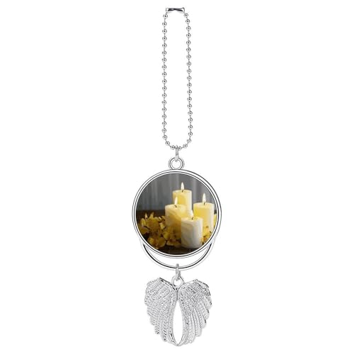 Gelber Schmetterling mit weißen Kerzen, Auto-Hängeornament, Rückspiegel-Anhänger, Glücksgeschenke, hängende Ornament, lustiger Auto-Anhänger für Büro, Auto, Heimdekoration, One size, Zink Gelber Schmetterling mit weißen Kerzen, Auto-Hängeornament, Rückspiegel-Anhänger, Glücksgeschenke, hängende Ornament, lustiger Auto-Anhänger für Büro, Auto, Heimdekoration, One size, Zink von DWTJKMS