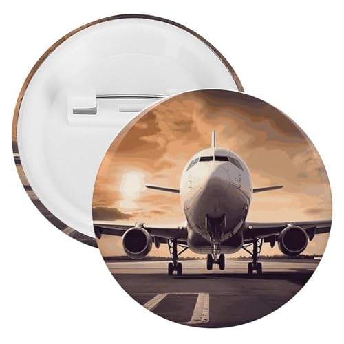 Weißblech-Brosche in Flugzeugform, personalisierbar, groß, geeignet für Lehrer, Krankenschwestern, Ärzte, Mitarbeiter, Party-Geschenkzubehör, 12PCS, Kunststoff, Kunststoff von DWTJKMS