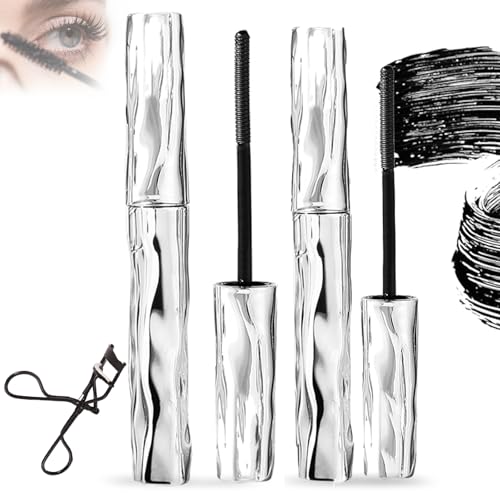 Seattle Get Iron Wand Mascaras, 3d Curling Eyelash Iron, Seattle Thick Curling Long Lasting, Smudge Resistant & Long-Lasting & Sweat-Proof & Waterproof, für Mutter, Mädchen, Ehefrau (2PC) von DWTYQN