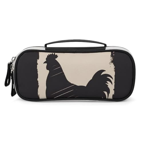 DWVSFJM Federmäppchen aus PU-Leder, wasserdicht, tragbar, Make-up-Tasche mit Reißverschluss, Bauernhaus-Huhn, Federmäppchen für Bürobedarf, Make-up-Tasche DWVSFJM Federmäppchen aus PU-Leder, wasserdicht, tragbar, Make-up-Tasche mit Reißverschluss, Bauernhaus-Huhn, Federmäppchen für Bürobedarf, Make-up-Tasche von DWVSFJM