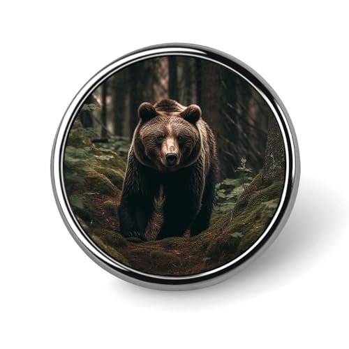 Runde Brosche Bär im Baum, leicht, Revers, Krawattennadeln, einzigartiges Geschenk, Metall-Brosche, Abzeichen für Hut, Hemd, Kleidung, Taschen, Dekoration Runde Brosche Bär im Baum, leicht, Revers, Krawattennadeln, einzigartiges Geschenk, Metall-Brosche, Abzeichen für Hut, Hemd, Kleidung, Taschen, Dekoration von DWVSFJM