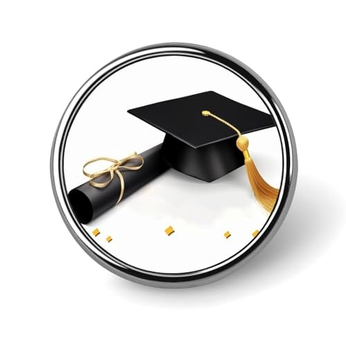 Runde Brosche zum Schulabschluss "Congratulations", leicht, Revers, Krawattennadeln, einzigartiges Geschenk, Metall-Brosche, Abzeichen für Hut, Hemd, Kleidung, Taschen, Dekoration Runde Brosche zum Schulabschluss "Congratulations", leicht, Revers, Krawattennadeln, einzigartiges Geschenk, Metall-Brosche, Abzeichen für Hut, Hemd, Kleidung, Taschen, Dekoration von DWVSFJM