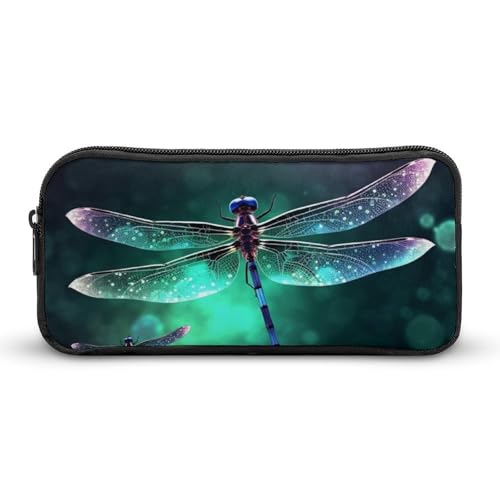 DWVTFSM Federmäppchen, Motiv: Galaxie, Libelle, großes Fassungsvermögen, niedliches Federmäppchen, Make-up-Kosmetiktasche für Damen und Herren DWVTFSM Federmäppchen, Motiv: Galaxie, Libelle, großes Fassungsvermögen, niedliches Federmäppchen, Make-up-Kosmetiktasche für Damen und Herren von DWVTFSM